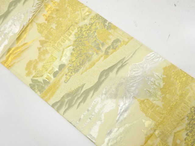 JAPANESE KIMONO / ANTIQUE FUKURO OBI (MATERIAL) / WESTERN-STYLE HOUSE 